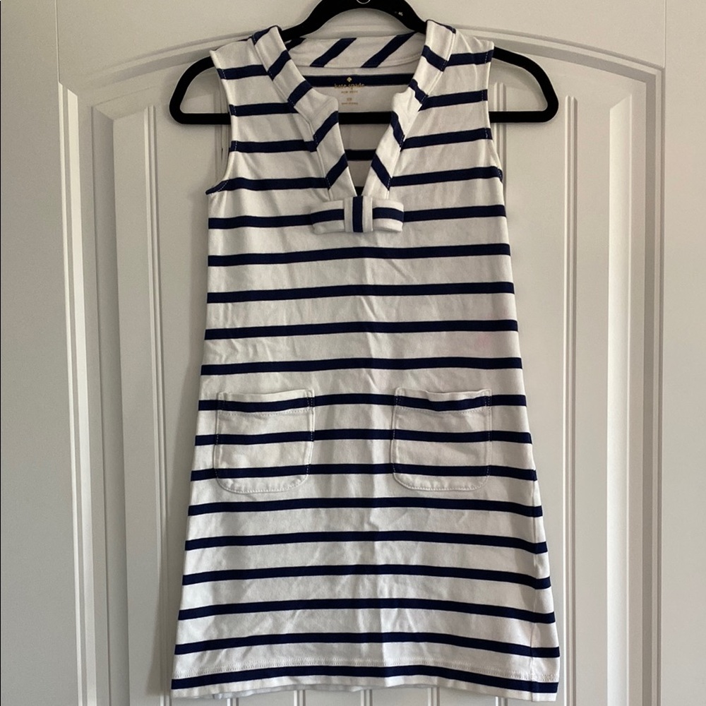 Kate Spade Navy and White Striped Dress